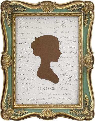AELS 4x6 Inch Vintage Picture Frame, Elegant Antique Photo Frames with Glass Front, Photo Display, Tabletop Wall Hanging, Gift Ideas, Gold and Black in Saudi Arabia