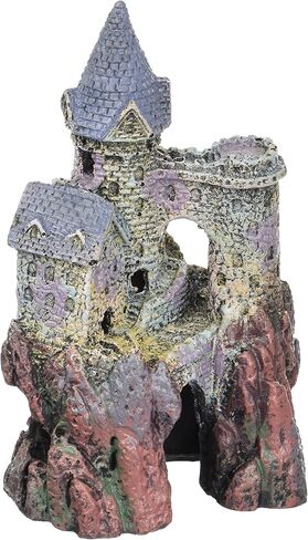 Penn-Plax Age-of-Magic Wizard’s Castle Aquarium Decoration – Safe for Freshwater and Saltwater Fish Tanks – Small in Saudi Arabia
