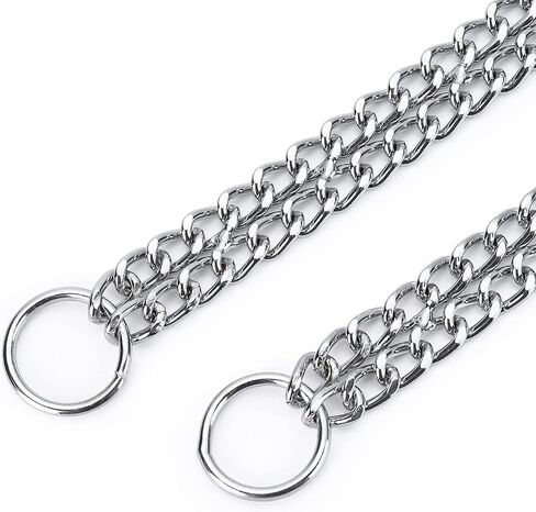 Chain Dog Collar Adjustable Choke Collar Dog Training Collar for Small Medium Large Dogs (Small) in Saudi Arabia