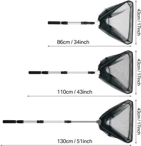 3/8 بوصة شبكة شبكة صب وشبكة صيد مثلثة ، 1.2 متر / 6 أقدام شبكة صيد بقطر 1.8 متر مع شبكة هبوط تلسكوبي قابلة للطي لسمكة الطعم، مما يجعل التقاط الطعم الحي سهلاً وممتعاً. in Kuwait
