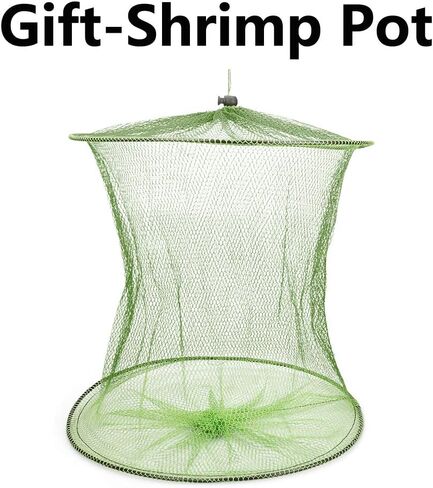 3/8 بوصة شبكة شبكة صب وشبكة صيد مثلثة ، 1.2 متر / 6 أقدام شبكة صيد بقطر 1.8 متر مع شبكة هبوط تلسكوبي قابلة للطي لسمكة الطعم، مما يجعل التقاط الطعم الحي سهلاً وممتعاً. in Kuwait