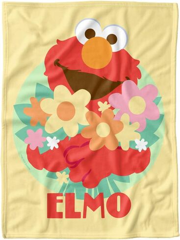 LOGOVISION Sesame Street Lightweight Baby Blanket, 30"X40", Flowers for You Unisex for Infants Girls & Boys in Saudi Arabia