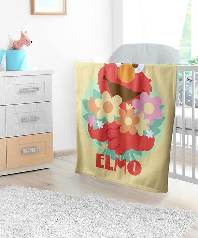 LOGOVISION Sesame Street Lightweight Baby Blanket, 30"X40", Flowers for You Unisex for Infants Girls & Boys in Saudi Arabia