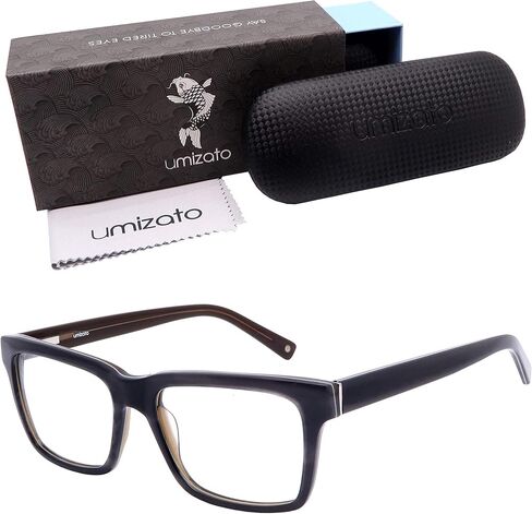 umizato [BRIGHTON] Blue Blocker Glasses Men Women - Headaches, Retro Handcrafted Blue Light Blocking for Computer Gaming, in Saudi Arabia