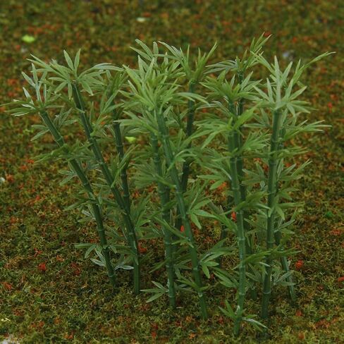 WINOMO 100pcs Plastic Model Bamboo Trees Green 1:200 in Saudi Arabia