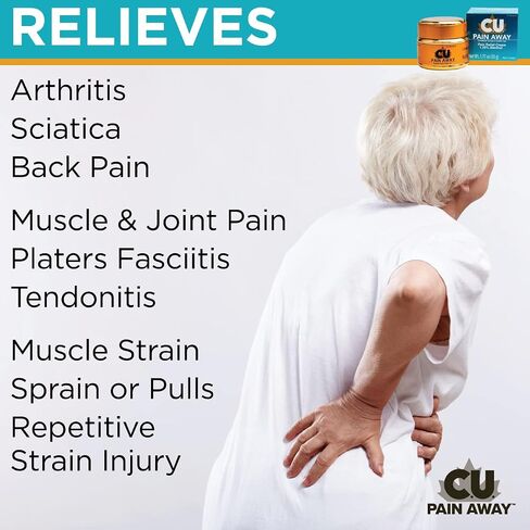 Arthritis Pain Relief Cream - C.U. Pain Away. Reduce Inflammation, Improve Mobility, Rapid Relief. Effective Muscle and Joint Pain Relief. All-Natural Ingredients. in Saudi Arabia