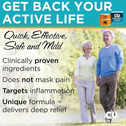 Arthritis Pain Relief Cream - C.U. Pain Away. Reduce Inflammation, Improve Mobility, Rapid Relief. Effective Muscle and Joint Pain Relief. All-Natural Ingredients. in Saudi Arabia