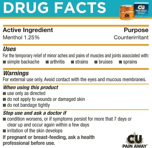 Arthritis Pain Relief Cream - C.U. Pain Away. Reduce Inflammation, Improve Mobility, Rapid Relief. Effective Muscle and Joint Pain Relief. All-Natural Ingredients. in Saudi Arabia