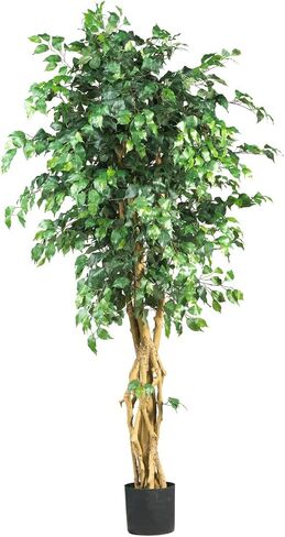 Nearly Natural Artificial Ficus Tree, Green, one Size in Saudi Arabia