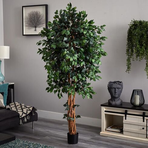Nearly Natural Artificial Ficus Tree, Green, one Size in Saudi Arabia