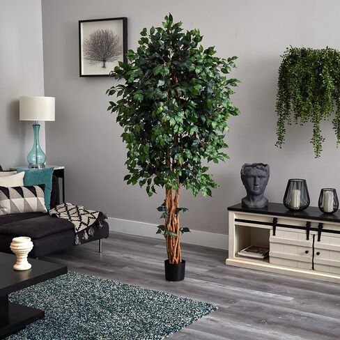 Nearly Natural Artificial Ficus Tree, Green, one Size in Saudi Arabia