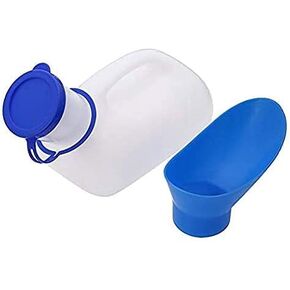 dylmzam Unisex Urinal for Car, Toilet Urinal for Men and Women, Bedpans Pee Bottle, with a Lid and Funnel, Plastic Can for Car, Old Man, Child and Diabetes for Camping Outdoor Travel000 in Kuwait