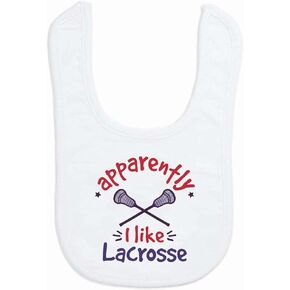 ChalkTalkSPORTS Lacrosse Baby Bib - Soft Microfiber - Lacrosse Baby Gift in Kuwait