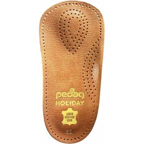 Pedag Holiday 2 زوج 34 جلد تقويمي رفيع شبه صلب مع وسادة مشط القدم ووسادة للكعب، أسود، US M13EU 46، 6.1 أونصة in Kuwait