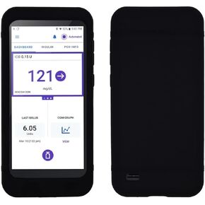 Solid Color Silicone Soft Case (65% Coverage in Protection) for Omnipod 5 (Black)