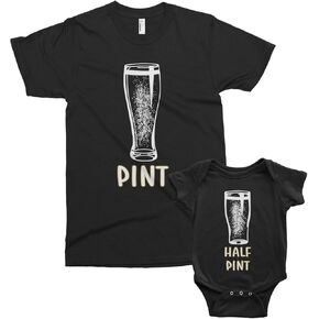 Threadrock Pint & Half Pint Infant Bodysuit & Men's T-Shirt Matching Set in Kuwait