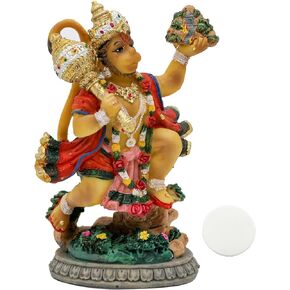 alikiki India Idol Lord Hanuman Statue - 3.9"H Hindu God Flying Hanuman Figurine for Car Dashboard Decor Indian Home Office Mandir Temple Altar Shrine Pooja Item Diwali Puja Gifts in Saudi Arabia