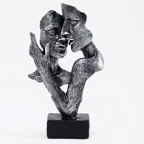 Anding Home Statue,Silver Hand and Face Sculpture,Abstraction Creative Decoration, Office Countertop Decoration, Gift (A6487vintage Silver) in Kuwait