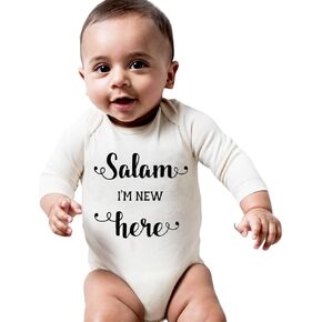 jasmine and marigold Salam, I’m New Here Long Sleeve- Natural Organic (as1, age, 0_month, 3_months) in Saudi Arabia