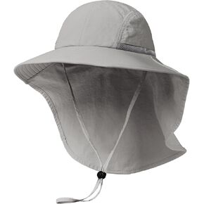 Camptrace UPF 50+ Hiking Hat with Neck Flap for Women Men Wide Brim Sun UV Protection Summer Fishing Gardening Hat Safari in Kuwait
