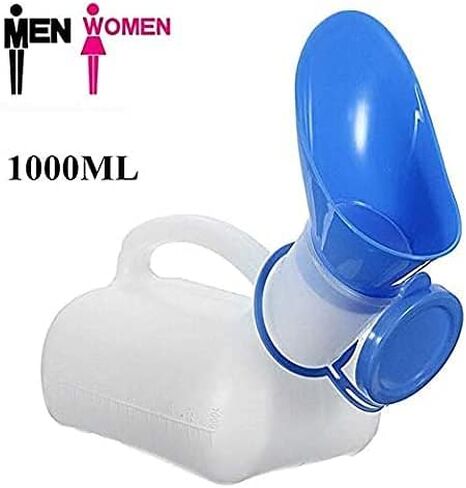 dylmzam Unisex Urinal for Car, Toilet Urinal for Men and Women, Bedpans Pee Bottle, with a Lid and Funnel, Plastic Can for Car, Old Man, Child and Diabetes for Camping Outdoor Travel000 in Kuwait