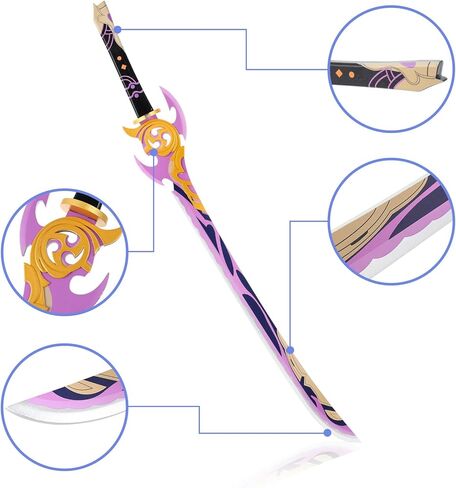 UTIEHD Genshin Impact Cosplay Weapon, Cosplay Prop Sword for Anime Exhibition and Collection - Mistsplitter Reforged (Kamisato Ayaka, Keqing Cosplay) in Kuwait