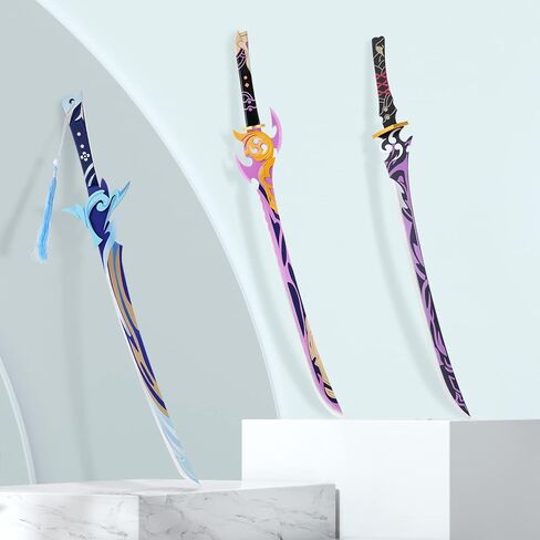 UTIEHD Genshin Impact Cosplay Weapon, Cosplay Prop Sword for Anime Exhibition and Collection - Mistsplitter Reforged (Kamisato Ayaka, Keqing Cosplay) in Kuwait
