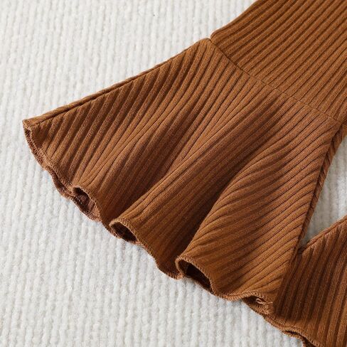 Toddler Bell Bottoms Outfit For Girls Short Sleeve Clothes Floral Summer Set in Kuwait