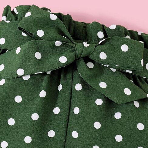 ملابس صيفية للفتيات حديثي الولادة من FRYAID قطعة واحدة في البطيخ لعيد الميلاد الأول رومبير منقطة شورت أطقم ملابس للأطفال الصغار in Kuwait