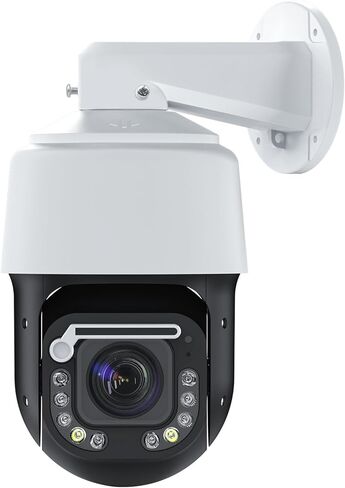 كاميرا أمان خارجية، كاميرا 4K 8MP HD PTZ POE، تكبير بصري 360 درجة / إمالة 105 درجة 20x، اكتشاف الأشخاص والمركبات، تتبع تلقائي، رؤية ليلية بالأشعة تحت الحمراء بطول 328 قدمًا، محادثة ثنائية الاتجاه، مقاومة للماء IP66 (مع ممسحة). in Kuwait