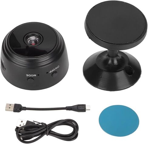 كاميرا مراقبة واي فاي داخلية من Zopsc-1 للأطفال الأكبر سنًا، كاميرا مراقبة منزلية صغيرة، كاميرا ليلية 1080 بكسل، زاوية واسعة 150 درجة، مناسبة لنظامي Android وiOS. in Kuwait