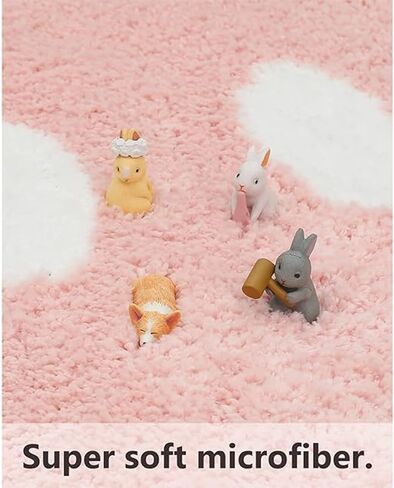 Smile Face Bath Mat for Bathtub Bathroom Sink Bedroom Decorations Cute Happy Face Retro Aesthetic Carpet Room Decor Bath Rugs, Absorbent, Microfiber, Anti-Slip, Pink in Kuwait