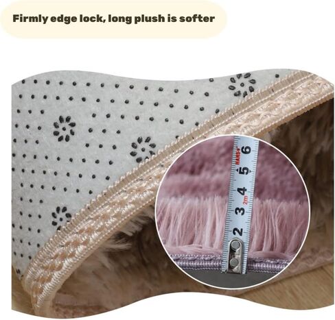 تي يو او ال اي طقم سجاد حمام مضاد للانزلاق مكون من 3 قطع، سجادة كونتور على شكل حرف U وغطاء المرحاض، سجادة حمام شاغي من المايكروفايبر الناعم ماصة للماء، لحوض الاستحمام، غرفة الحمام، يمكن غسلها في in Kuwait