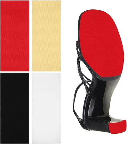 Healifty 4 Pack Shoe Sole Protectors Self Adhesive Silicone Non-Slip Shoes Cover Bottoms for Women Compatible for high-Heels 4 Sheets for 4 Pair of Shoes 11.00X5.70 INCH in Saudi Arabia