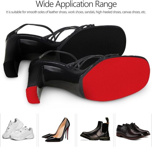Healifty 4 Pack Shoe Sole Protectors Self Adhesive Silicone Non-Slip Shoes Cover Bottoms for Women Compatible for high-Heels 4 Sheets for 4 Pair of Shoes 11.00X5.70 INCH in Saudi Arabia