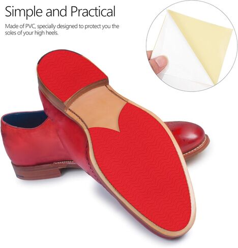 Healifty 4 Pack Shoe Sole Protectors Self Adhesive Silicone Non-Slip Shoes Cover Bottoms for Women Compatible for high-Heels 4 Sheets for 4 Pair of Shoes 11.00X5.70 INCH in Saudi Arabia