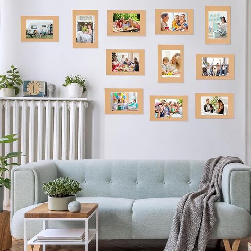 Maitys 100 Pieces Paper Picture Frames for 4 x 6 Inch Inserts Paper Photo Frame Cards DIY Cardboard Photo Easels Bulk for Kids Wedding Classroom Crafts (White) in Saudi Arabia