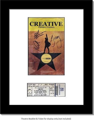 CreativePF [4pk11x14-w] Black Theatre Frame with White Matting, Holds 5.5x8.5-inch Media Plus Ticket Including Installed Wall Hanger (Theatre Bill Not Included, Pack of 4) in Saudi Arabia