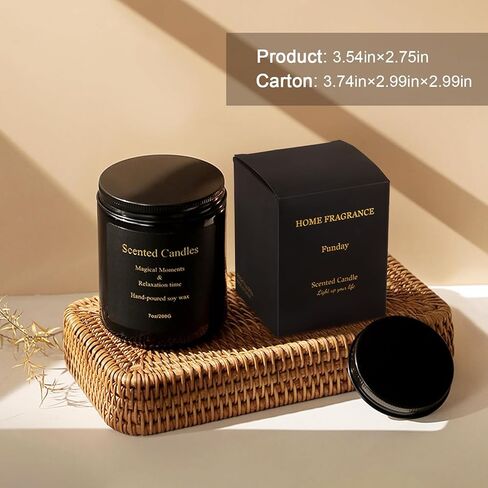 Qonmpcvu Westin White Tea Scented Candle, Candles for Home Scented, Scented Candles with Gift Box, Candles Gifts for Women & Men, Natural Soy Wax, 8 oz 45 Hour Burn Aromatherapy Candle in Kuwait