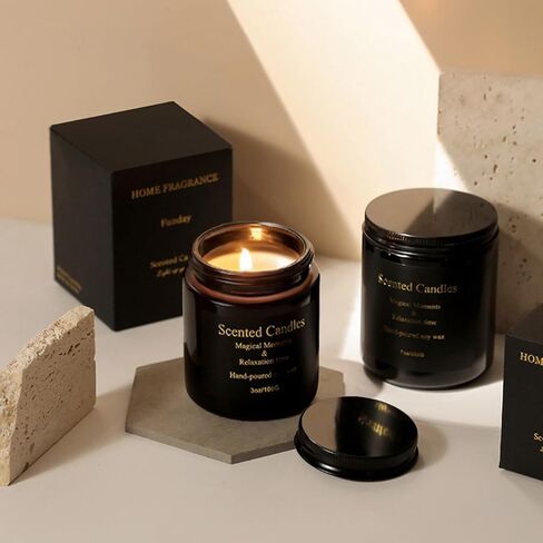 Qonmpcvu Westin White Tea Scented Candle, Candles for Home Scented, Scented Candles with Gift Box, Candles Gifts for Women & Men, Natural Soy Wax, 8 oz 45 Hour Burn Aromatherapy Candle in Kuwait