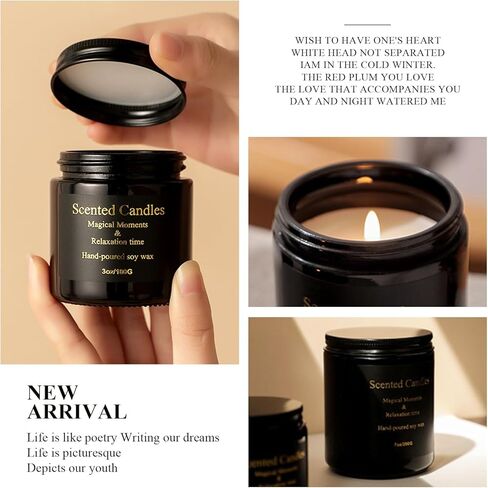 Qonmpcvu Westin White Tea Scented Candle, Candles for Home Scented, Scented Candles with Gift Box, Candles Gifts for Women & Men, Natural Soy Wax, 8 oz 45 Hour Burn Aromatherapy Candle in Kuwait