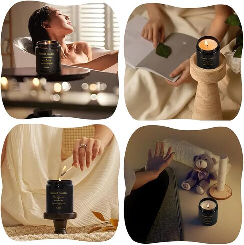 Qonmpcvu Westin White Tea Scented Candle, Candles for Home Scented, Scented Candles with Gift Box, Candles Gifts for Women & Men, Natural Soy Wax, 8 oz 45 Hour Burn Aromatherapy Candle in Kuwait