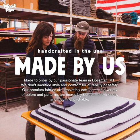 WEST PAW Heyday Dog Bed for Pets – Microsuede, Durable, Easy-to-Clean Animal Bed for Large, Small Dogs - Boulder Heather – X-Large, 46" x 32" in Kuwait