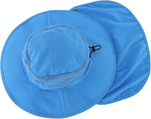 Home Prefer UPF50+ Kids Girls Boys Sun Hat Wide Brim Fishing Hat with Neck Flap Adventure Beach Safari Sun Protection Cap in Kuwait