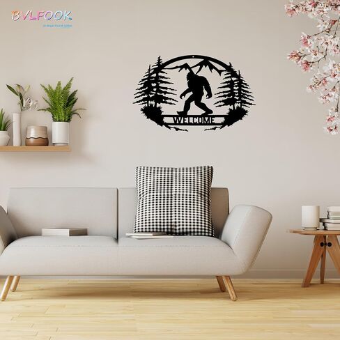 Personalized Metal Wall Art for Living Room Bedroom Office Decorative Signs 12x12 Inches Black (Letter A)… in Saudi Arabia