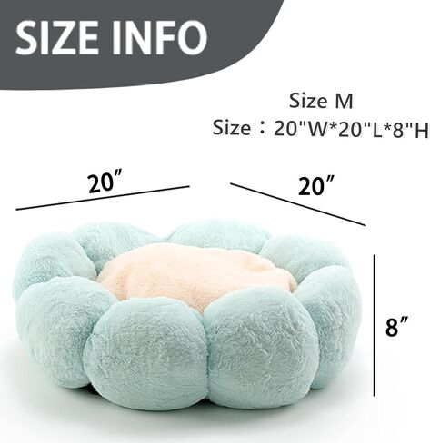 Calming Cat Bed Anti Anxiety Donut Dog Bed Cat Beds for Indoor Cats Fluffy Cute Pet Bed Anti-Slip for Indoor Cats,Machine Washable,23 * 23inch Pink in Saudi Arabia