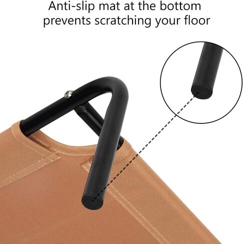 سرير أطفال مرتفع من BTY، مصنوع من قماش البوليستر، بطول 27.6 بوصة × عرض 21.5 بوصة × ارتفاع 7.1 بوصة، مناسب للكلاب والقطط، سهل التنظيف، ثابت وغير قابل للانزلاق in Kuwait