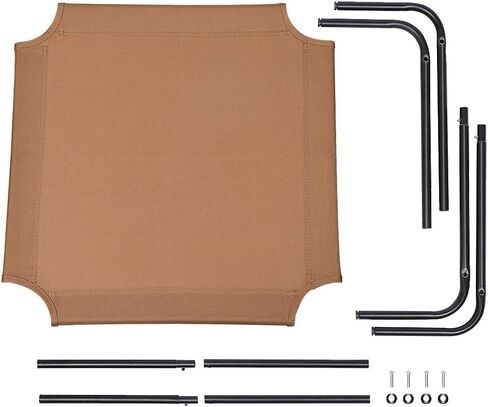 سرير أطفال مرتفع من BTY، مصنوع من قماش البوليستر، بطول 27.6 بوصة × عرض 21.5 بوصة × ارتفاع 7.1 بوصة، مناسب للكلاب والقطط، سهل التنظيف، ثابت وغير قابل للانزلاق in Kuwait