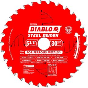 Lit Freud D0530FM 5-3/8 "بواسطة 30t شفرة منشار قطع حديدية ديابلو ستيل شيطان مع شجرة 20 مم in Kuwait