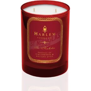 Harlem Candle Company Love 22K Gold Luxury Candle, 11 oz Glass Jar, Double Wick, Soy Wax, Gift Box, Crisp Apple, Elemi and Spicy Clove